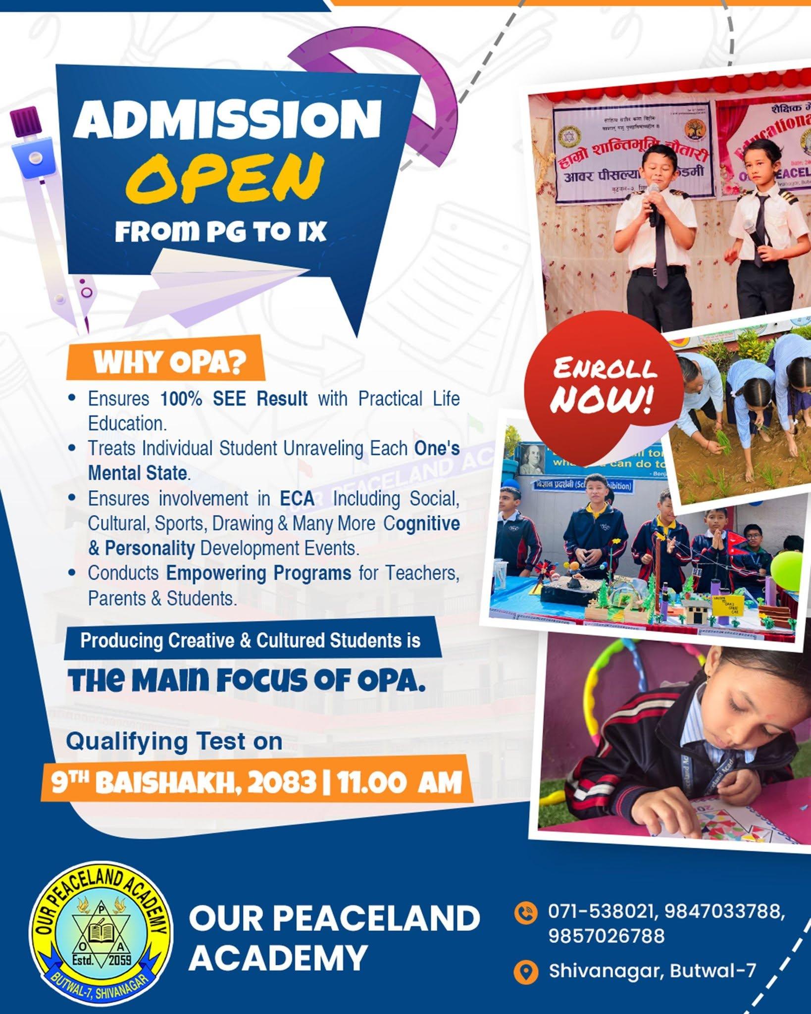 Admission Open Poster